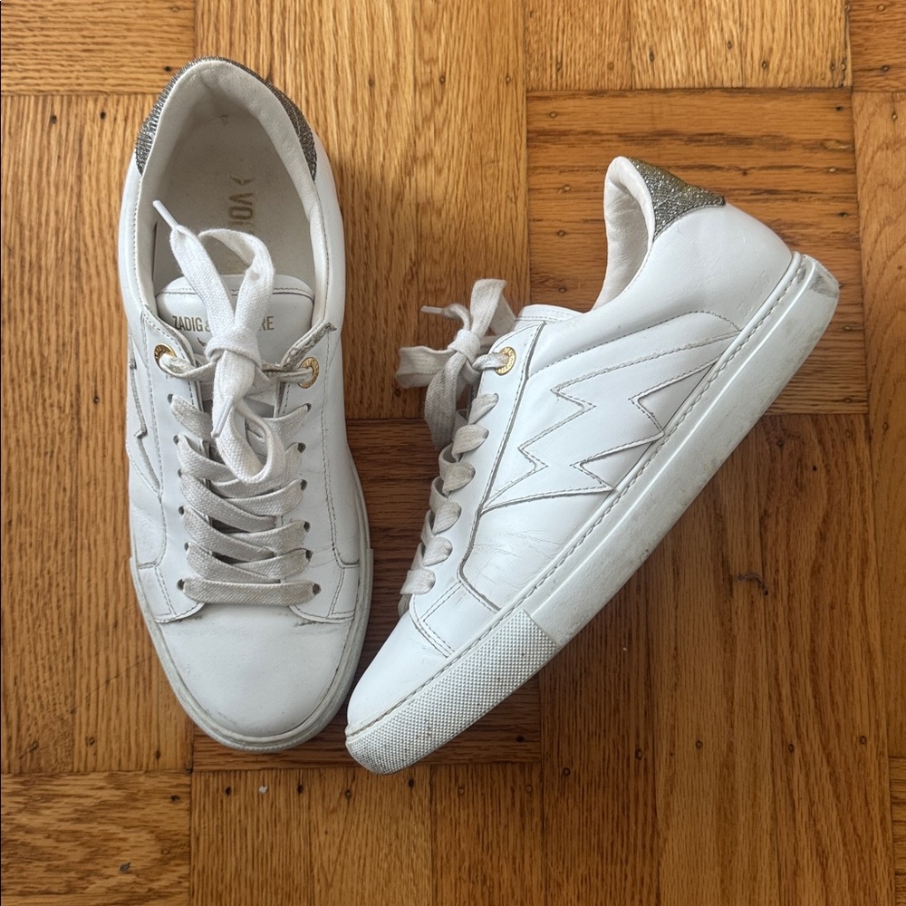 Zadig & Voltaire Sneakers white bolt size 40 ZV1747